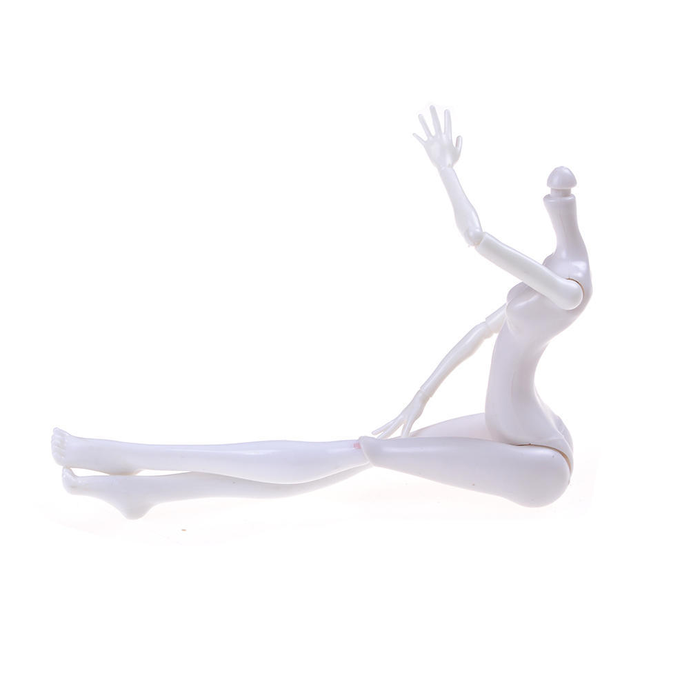 

1шт изысканное мастерство многоцветная унисекс пластиковая кукла тело детские игрушки 23cm белый