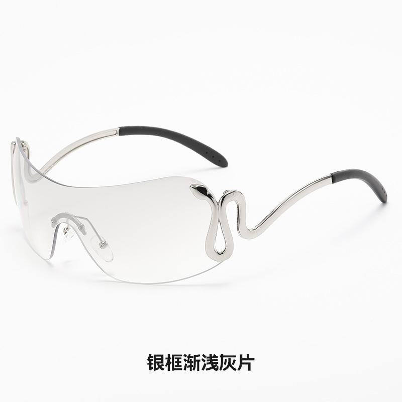 Vintage Personalized Animal Integrated Rimless Babes Outdoor Sports Glasses