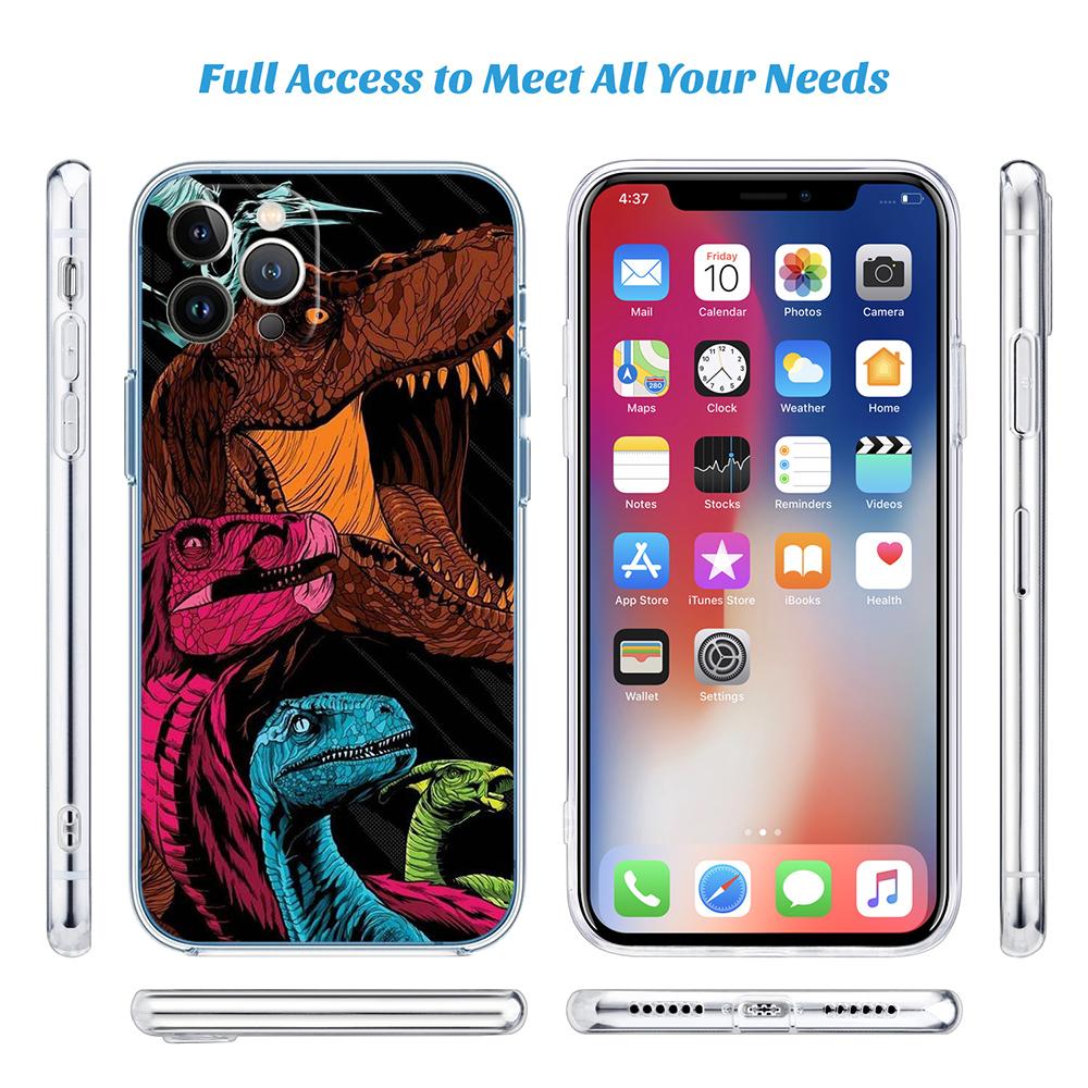 CJ34 Dinosaur Case for Motorola Moto G10 G20 G30 G31 G32 G34 G35 G41 G42 G50 G51 G52 G55 G60 G60S G62 G71 G72 G75