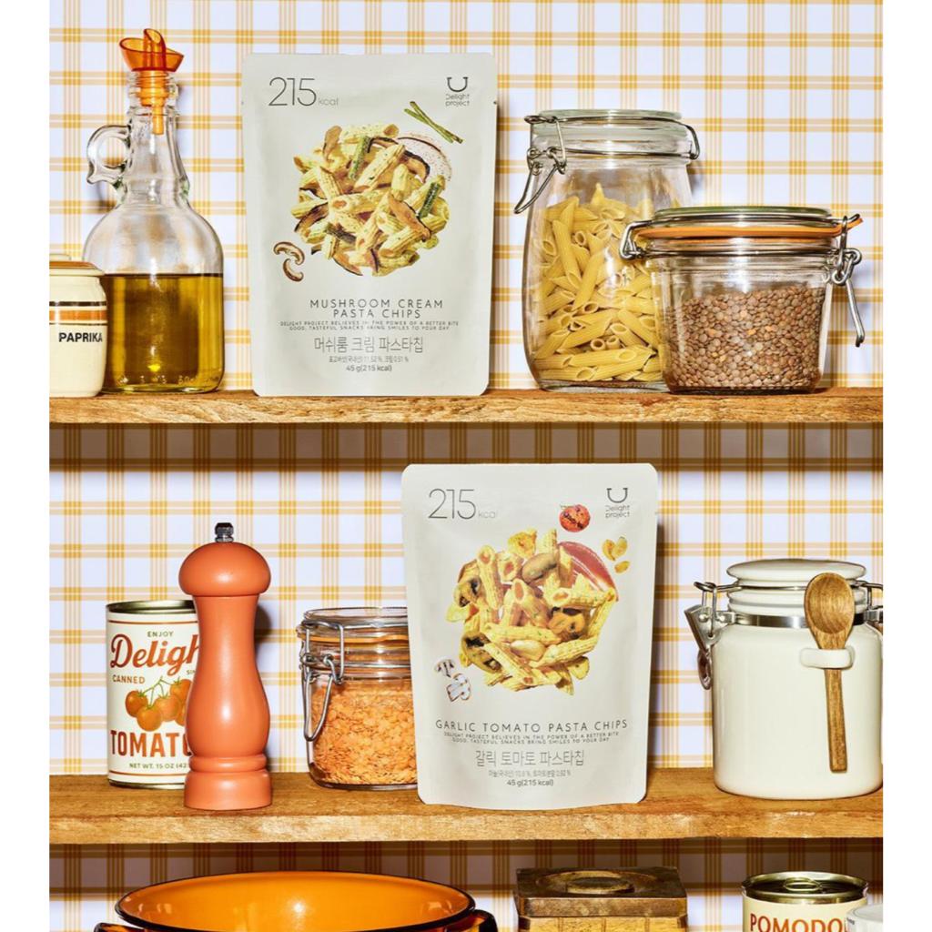Delight project Chips de Massa Creme de Alho, Tomate e Cogumelos 45g