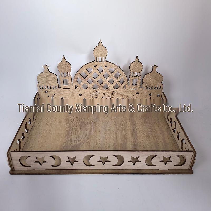 2022 Wooden Holiday Ornaments Table and Dessert Tray Decorations
