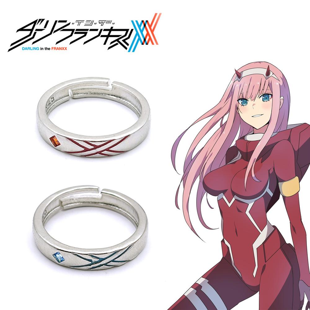 Anime Darling In The Franxx Cosplay Ring HIRO ZERO TWO Verstellbare Öffnungsringe Für Paar Liebe Mode Schmuck Zubehör