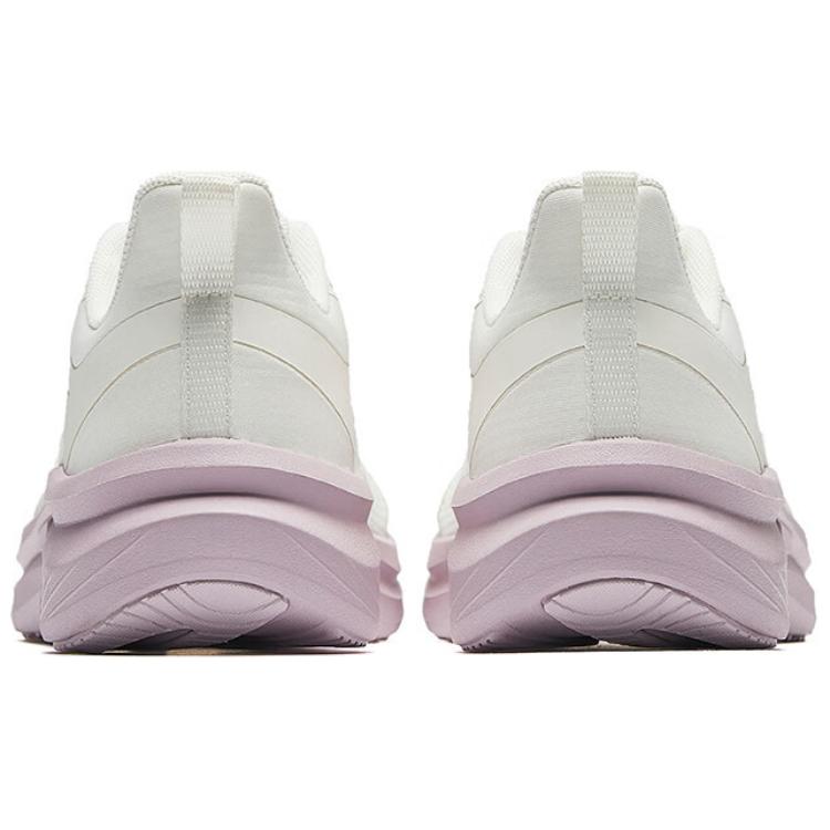 Anta Light Cloud Comfortable Versatile Breathable Lightweight Low-Top Casual Running Shoes Women sneaker White Purple 122515523--4