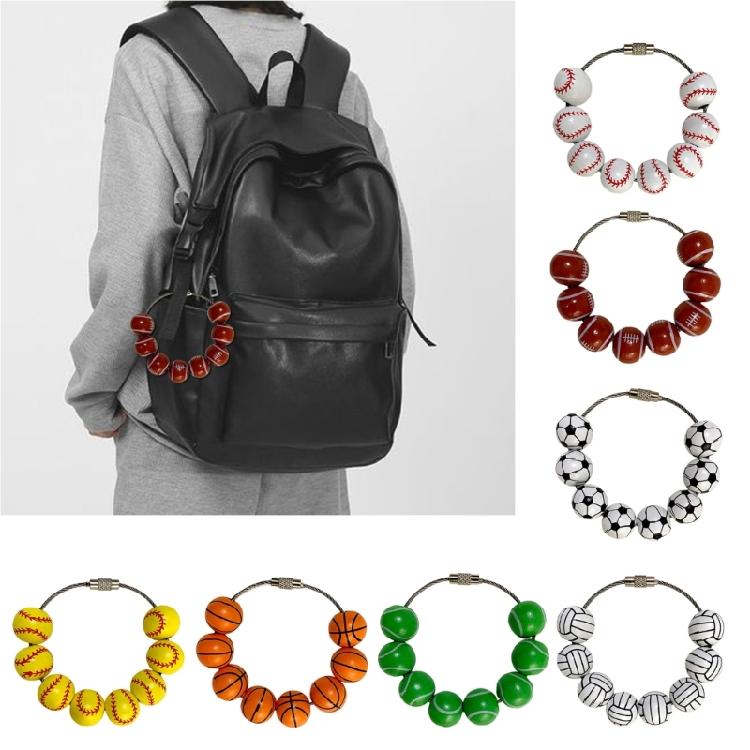 Stylish Accessory Baseball Bag Charm Lightweight Sports Theme Purse Decors Sporty Accessory for Beach and Everyday Bags