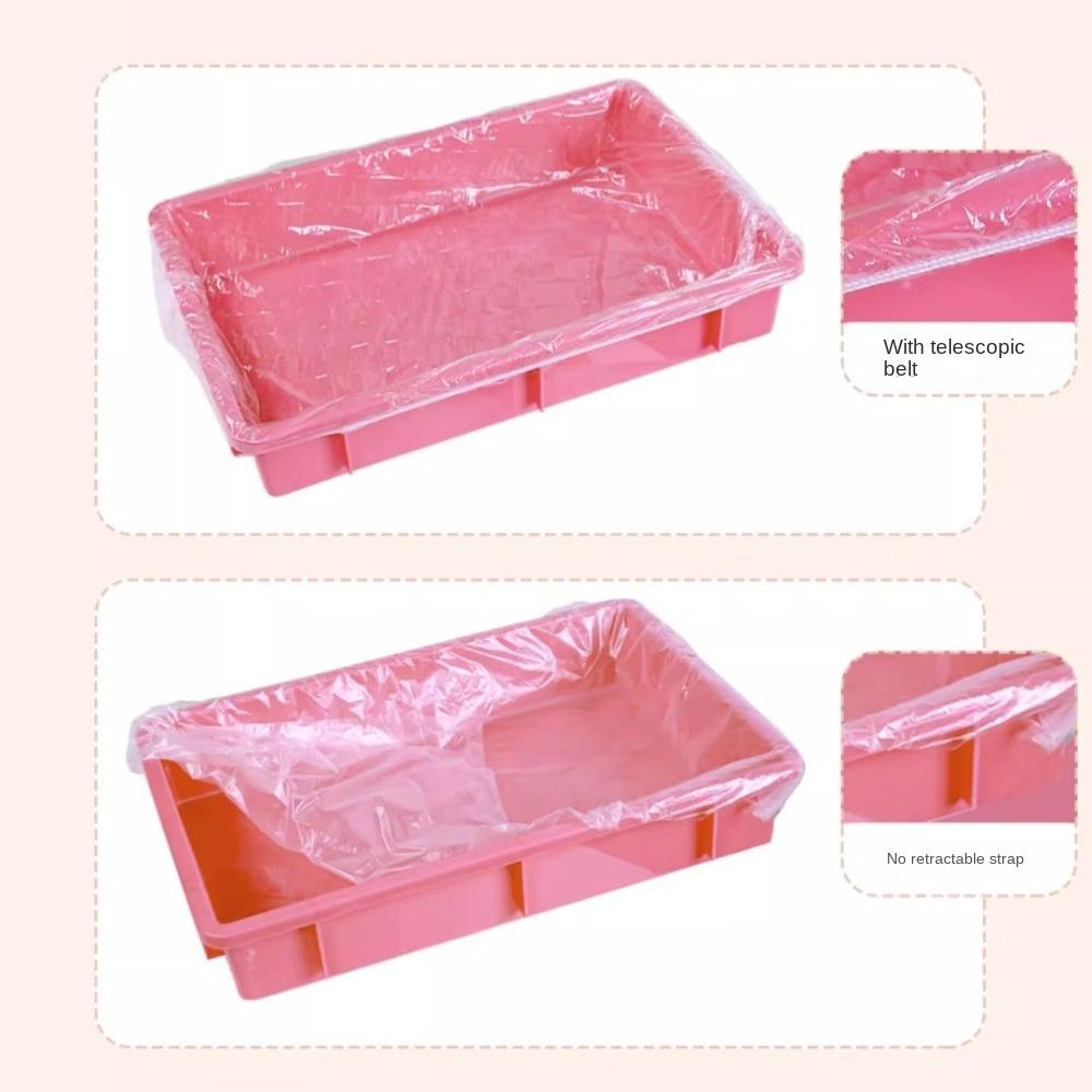 10pcs Elastic Pet Tray Cover Transparent Bird Cage Tray Durable Rabbit Cage Tray Mat  for Dog Cat
