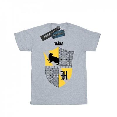 Womens/Ladies Hufflepuff Shield Cotton Boyfriend T-Shirt