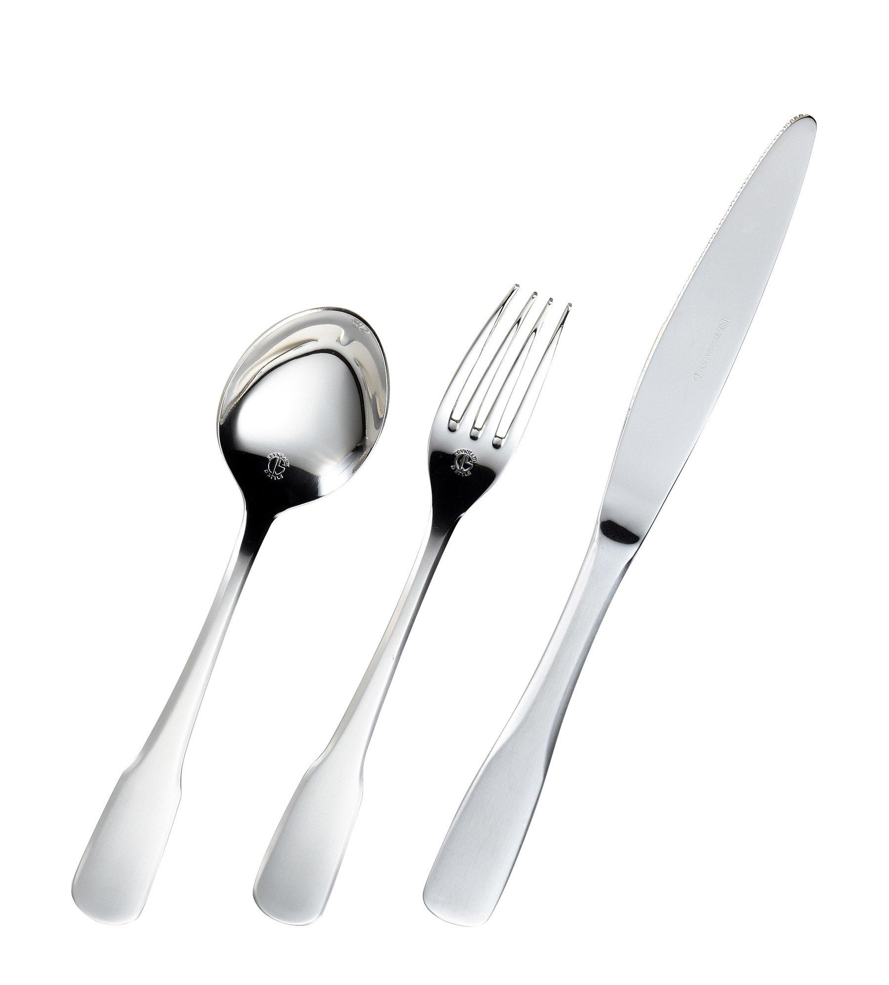 

Kevnhaun базовые столовые приборы посудомоечная машина нержавеющая сталь 1 десертная 1 десертная 1 десертная матовая также отлично как набор из 3 предметов, Цубаме-Сандзё, безопасно, сталь 18-8, нож,