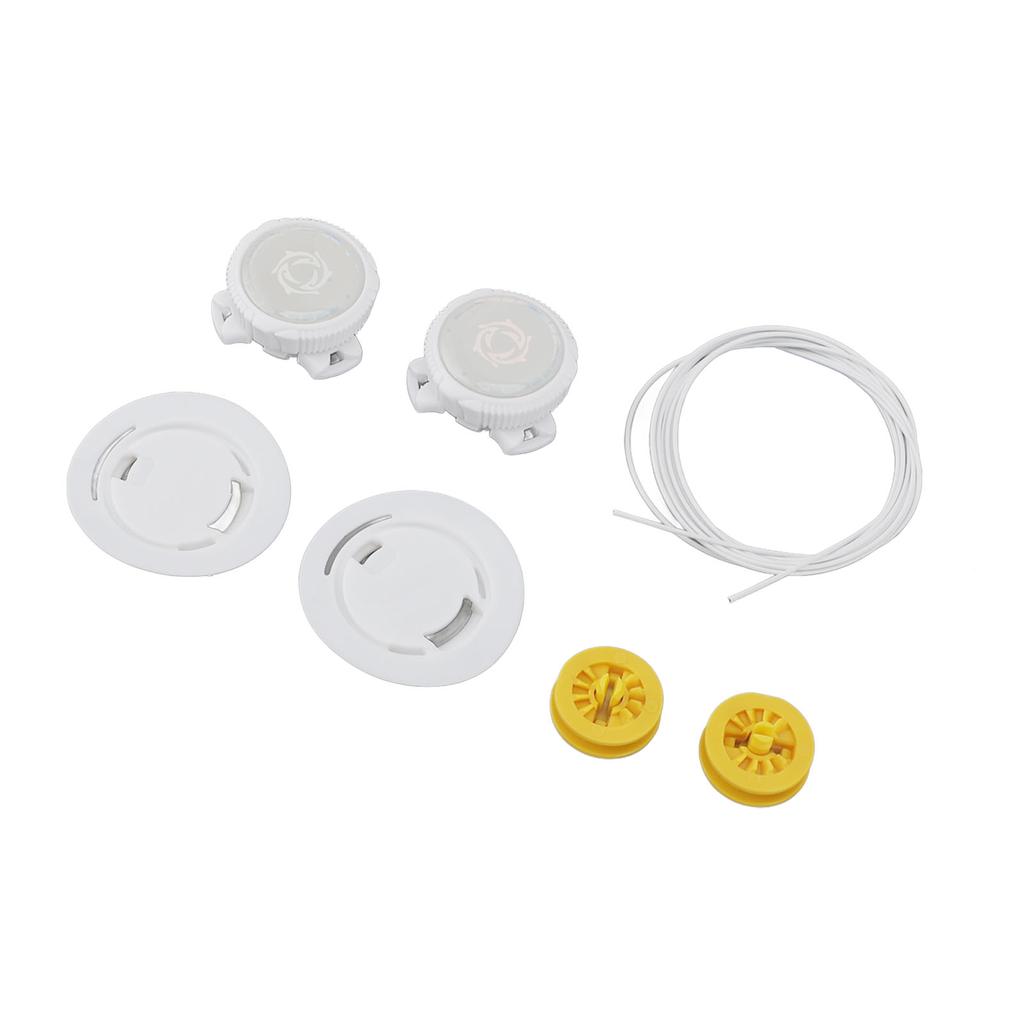 4 Seturi Șireturi Blocare Rapidă Fără Nod Fixare Automatică Șireturi Cârlig Rotativ Blocare Șiret Alb