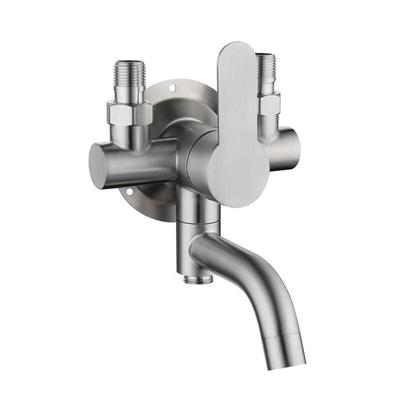 VEMUSE Exposed Wall Mixer Shower Faucet Set