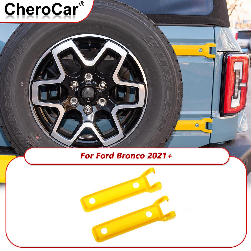 Yellow Tailgate Hinge Cover Rear Door Hinge Liftgate Trim Decor for Ford Bronco