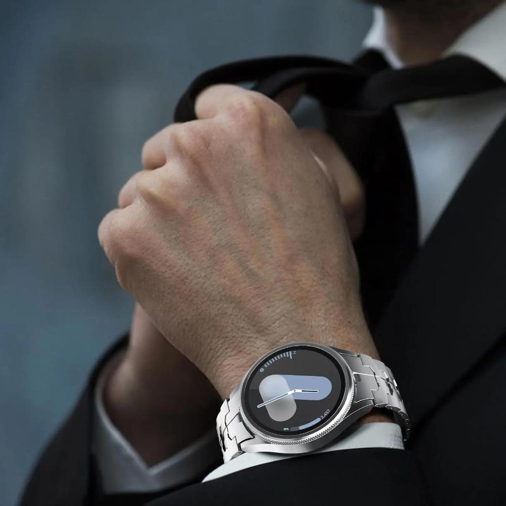 Nerezový náramek titanové barvy pro Samsung Galaxy Watch 7 6 5 4 44mm 40mm Pánský řemínek Pro SAMSUNG 6classic 47mm 43mm