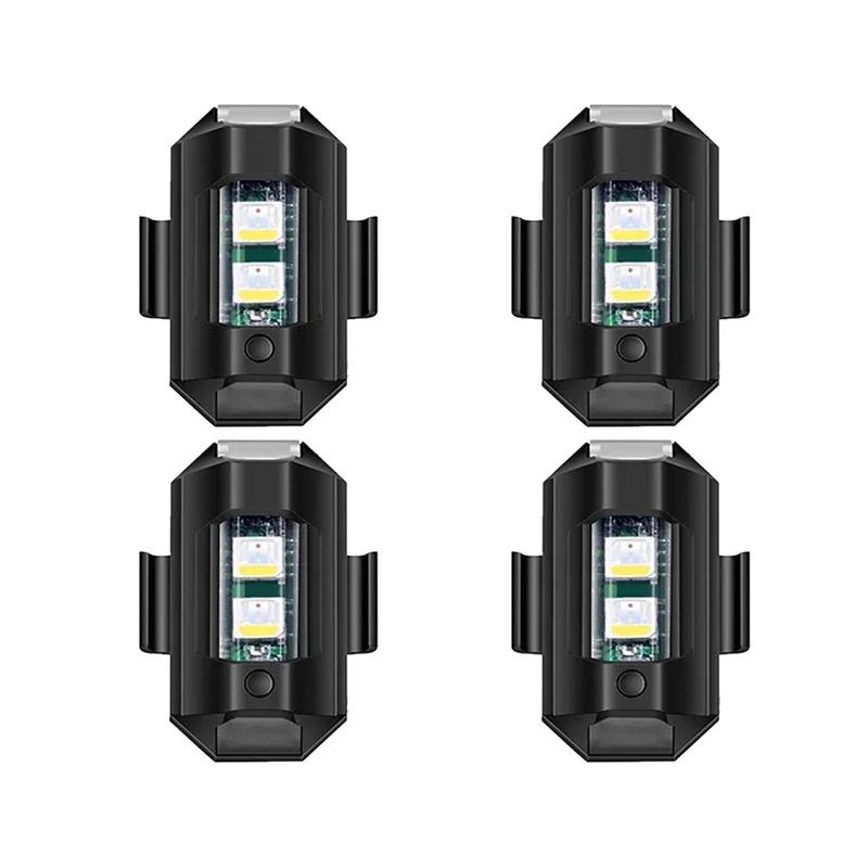 Motocyklové výstražné světlo 7 barev Mini dron Stroboskopické světlo Univerzální Antikolizní signální zadní světlo pro kolo Auto Blikající světlo