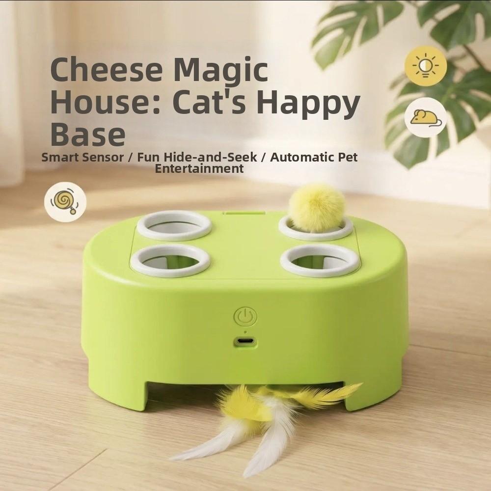 Electric Smart Cat Toys Rechargeable Cat Chase Game Toy New Automatic Pop-Up Toy  Pet Supplies