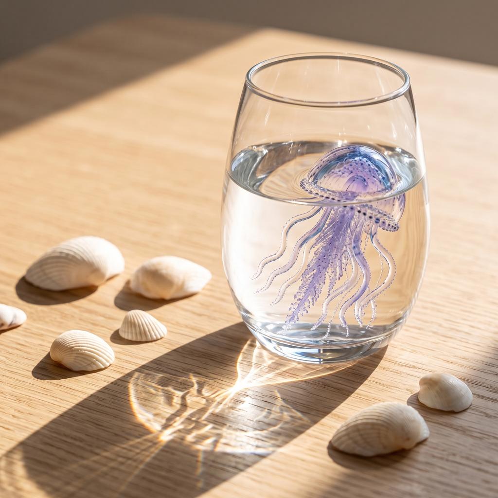 Set da 8 Bicchieri in Vetro con Disegni di Animali 3D - Scatola Regalo da 12 Colori per Feste e Uso Quotidiano