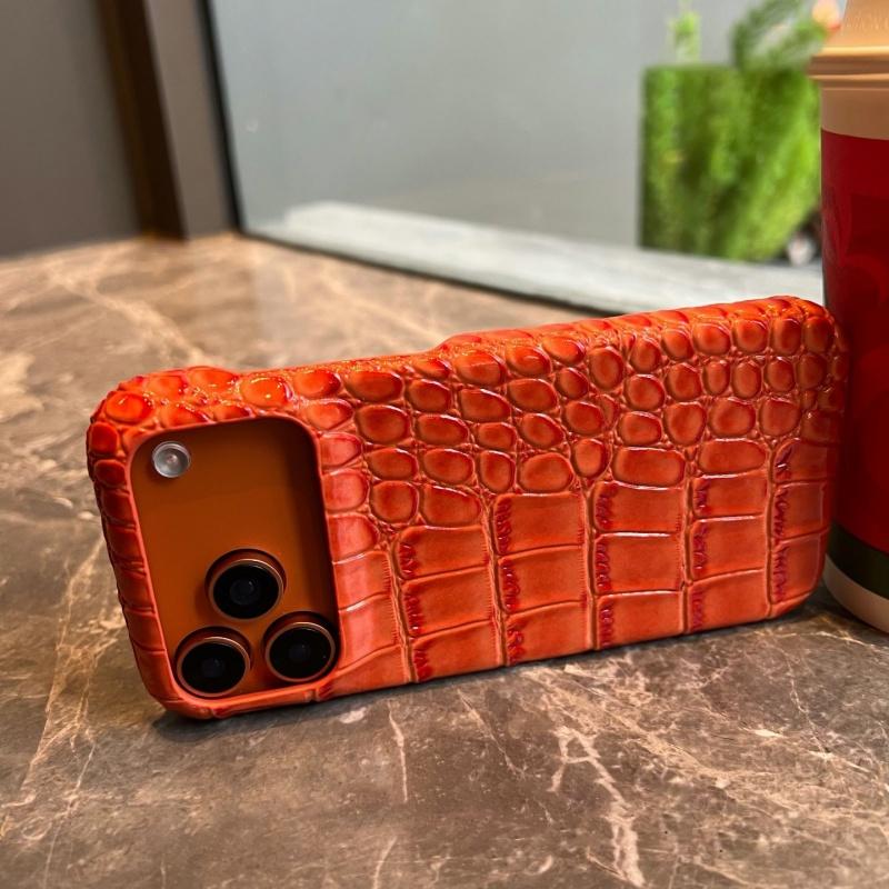 Retro Bright Glossy Crocodile Leather Case For iPhone 17 Air 16 15 14 13 Plus Pro Max 11 Business Shockproof Armor Cover
