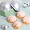 Conjunto de Moldes de Liga de Alumínio para Assar DIY 3/4 peças 5,5/6,6/8/9cm Molde Semicírculo para Sobremesa Molde Bola de Neve Mochi Acessórios de Cozinha