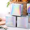 50pcs Mini Gift Boxes Iridescent Gift Boxes Tiny Cardboard Boxes Favor Boxes Candy Treat Boxes for Birthday Wedding Party Bridal Shower Packaging Box