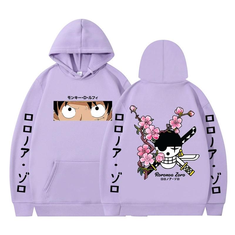 ONE PIECE Anime Hoodie Roronoa Zoro Hoodie Streetwear Hooded Sweatshirt Men Women Cosplay Sports