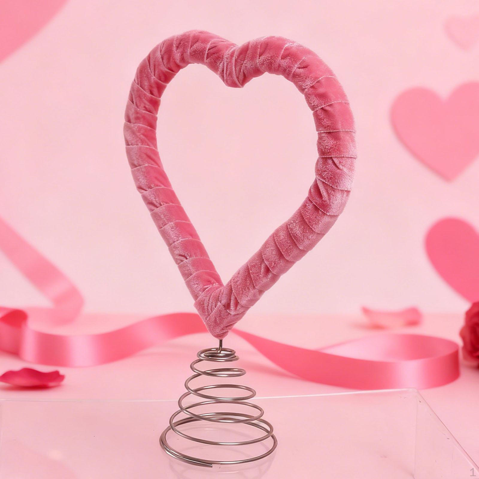 

Valentine s Day Tree Topper Ornament Novelty Valentine Heart Top Decoration Shaped