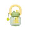 Water bottle Macaron color scheme handle Dudu cup portable plastic big belly cup student cartoon straw water cup high value
