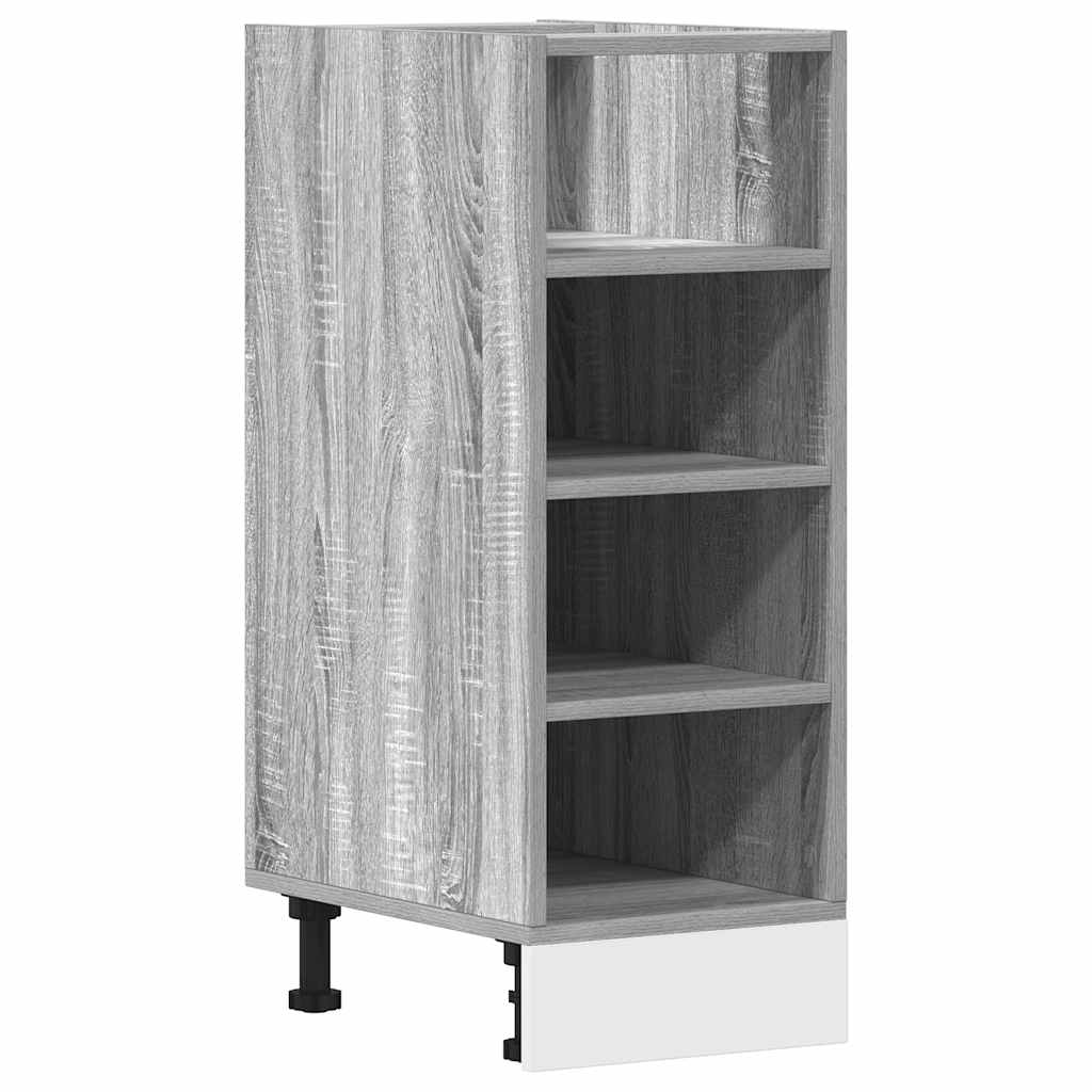 Vidaxl Szafka Dolna Szara Sonoma 30X44,5X81,5 Cm Drewno Klejone