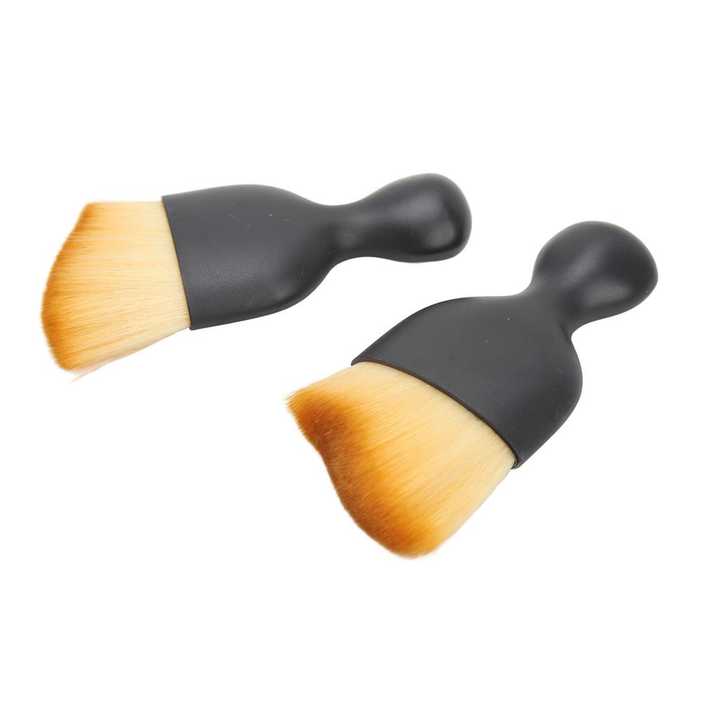 2Pcs Car Interior Detailing Dust Brush   Conditioner Vent Crevice Dust Removal Brush Clning Tool