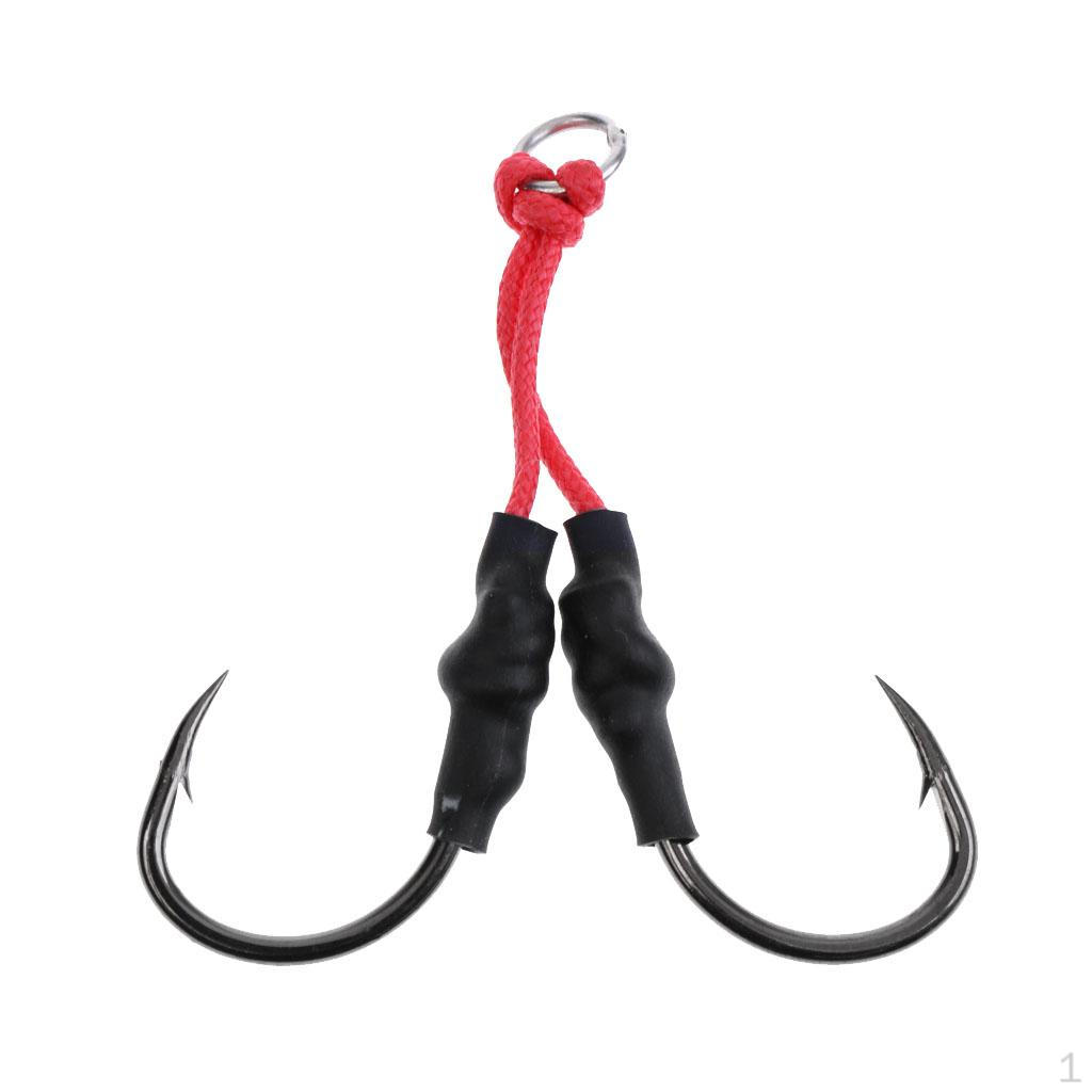 Deep Sea Fishing Tackle Assist Hooks with 1/0, 2/0, 3/0, 4/0, 5/0, 7/0, 8/0, 9/0, 10/0 and 2