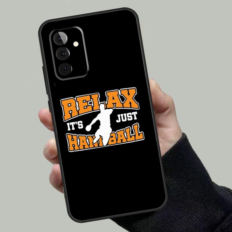 Play Handball Quotes Case For Samsung Galaxy A56 A36 A16 A33 A13 A23 A52 A32 A12 A54 A34 A14 A53 A15 A35 A55 A17