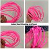 5M Flexible Trim for DIY Automobile Car Interior Exterior Moulding Trim Decorative Line Strip (Pink)