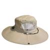 Spring and Summer Outdoor Drawstring Sun Protection Hat for Men and Women, Mesh Breathable Fisherman Hat for Travel, Hiking, Fishing, and