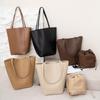 Leather Women's Bags, Light Luxury Niche Bucket Bags, New Tote Bags, Large-capacity Women's Versatile Commuter Shoulder Bags