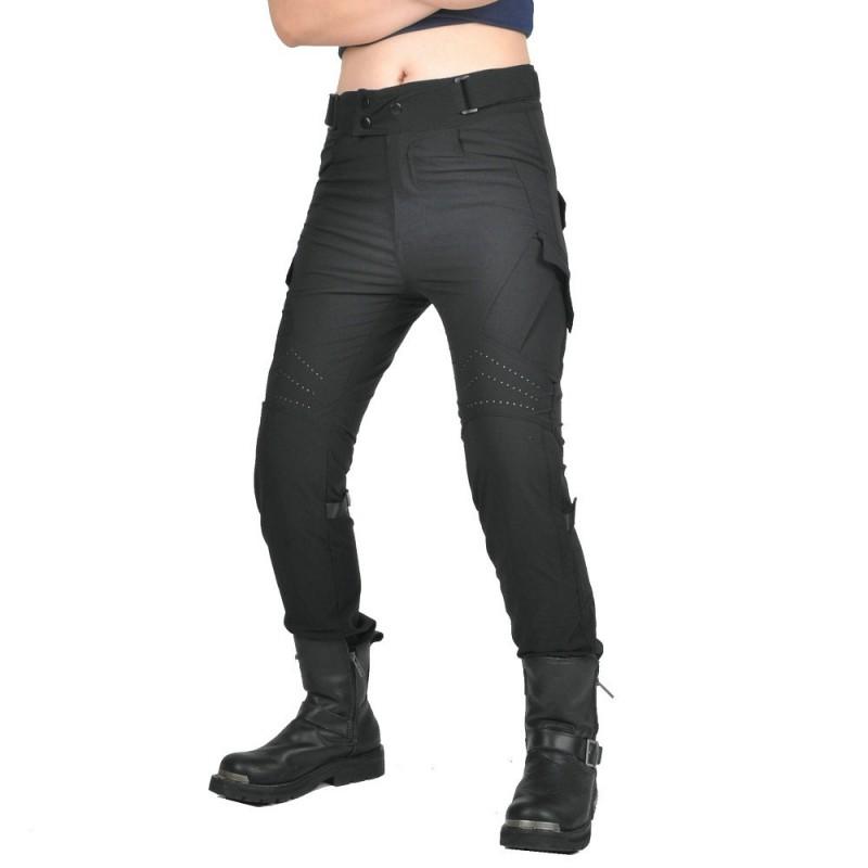 Womens Motorcycle Riding Pants With Mesh Ventilation Adjustable Fit Anti-Slip Silicone Grip Protective Gear