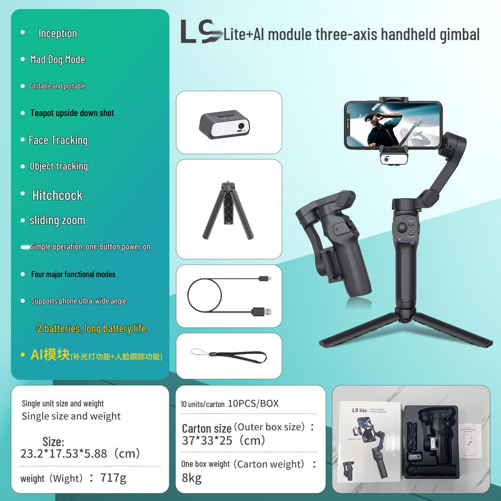 

L9Lite Three-Axis Mobile Phone Stabilizer for Smooth Photography