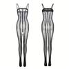 Crotchless Teddy Bodysuits Sexy Lingerie Women Hollow Transparent Underwear Erotic Apparel Black Bodysuit Fishnet Bodystockings