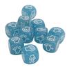 10 stücke Finger Ratewürfel Leuchtende 6-seitige Leichte Stein Schere Papier Würfel Set für Brettspiel