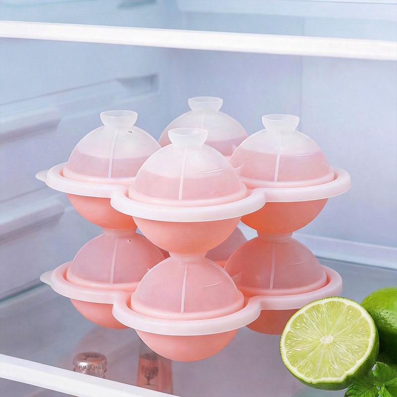 6cm Large Ice Sphere Mold Large Silicone Ice Cube Tray Easy Release Ideal for Whiskey, Cocktails, Juices and Parties