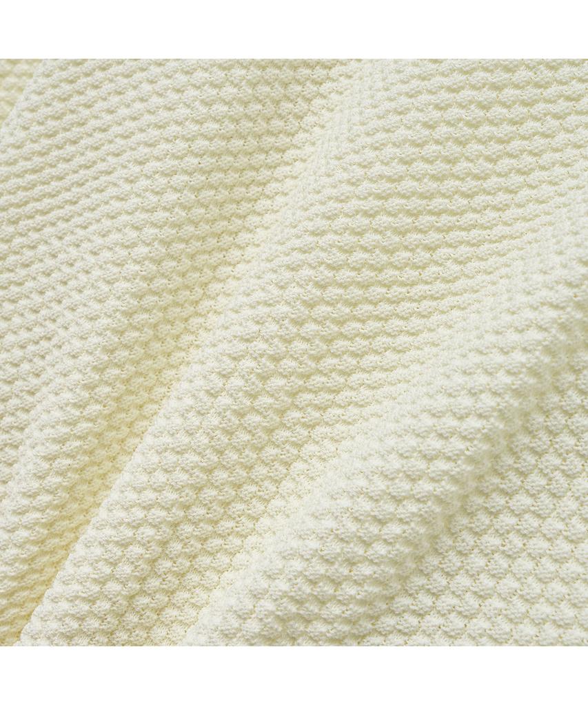 IOLO Waffle Peaked Knit Jacket_Ivory