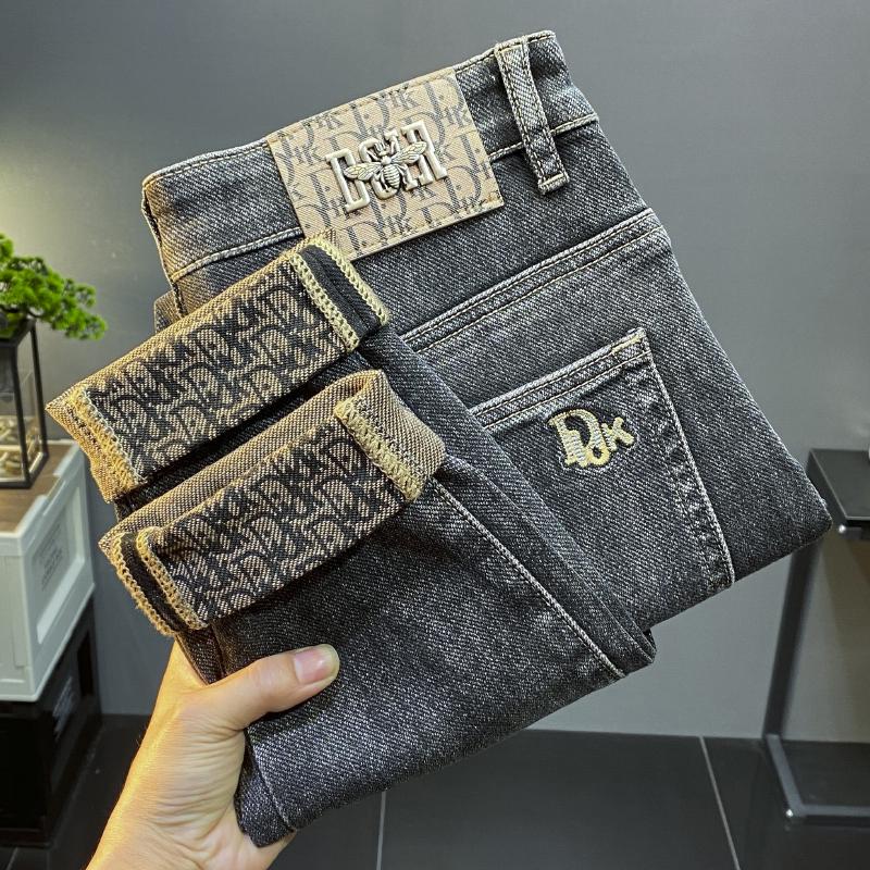 

Мужские модные облегающие джинсы Nine-Point весна/осень 2025 года — повседневные брюки высшего качества 36 for 89–100 kg