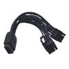 16AWG 16-контактний (12+4) До подвійного 8-контактного (6 + 2) Гнучкий кабель живлення для відеокарти з ПВХ Для покращення ігрового досвіду