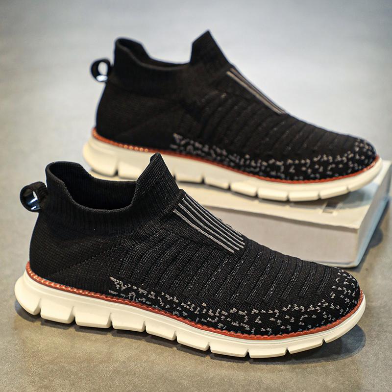 Herr Mesh Casual Sneakers Lätta Andningsbara Klänningsskor Bekväma Promenadskor Oxford Skor Träningsskor för Män
