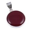 Naturlig karneol ädelsten handgjord 925 solid sterling silver hänge 1,25" i5F38