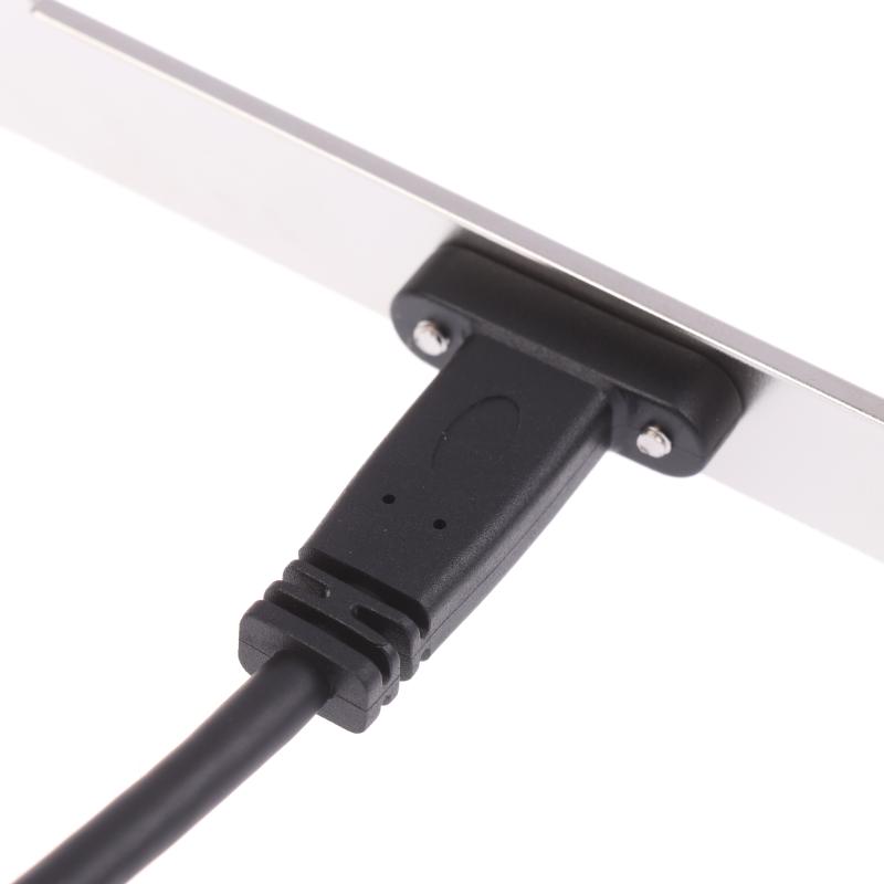 1 Stück Typ-E auf USB-C Typ C Buchse Verlängerungskabel mit Panel-Montageschraube 30/50cm USB 3.2 Frontpanel-Header