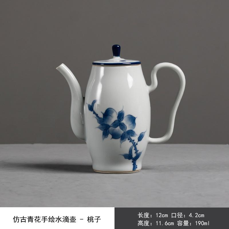 

190 мл Ретро Персиковый Завод Ясень Чайник Японский Королевский Горшок Бытовой Чайник Чайник с Ситечком Кунг-Фу Чайные Принадлежности Украшения 12X11.6CM 190ML