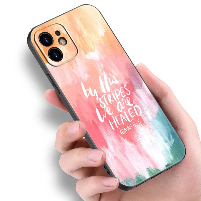 Bible Jesus Christ Christian Case For Apple iPhone 14 13 12 Mini 11 Pro Max 7 8 XR X XS 7 8 Plus SE 2020 2022 Black Cover