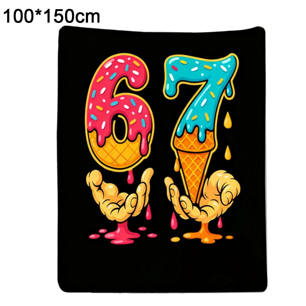 67 Flannel Fleece Bed Blanket Throw Blanket Lightweight Cozy Holiday Blanket for Bedroom Living Room Sofa Couch Christmas Gifts