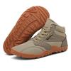 Mens Large Size Padded Cold Warm Thick Soles Lightweight Hiking Mountaineering Waterproof Non-slip Sports High-top Snow Boots Cotton Shoes