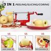 Apple Peelers, Apple Peeler Slicer Corer 3-in-1 Function, Durable Stainless Steel Suction Cup Kitchen Peeler