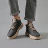 Men’s Black Boots Hiking Shoes Casual Sport Shoes Outdoor Khaki High Top Walking Shoes Plus Size