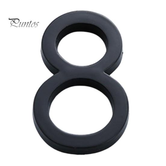 Modern 3D House Numbers Heavy Duty Rust-proof Simple Installation Modern House Address Numbers for Outside Home Front Door