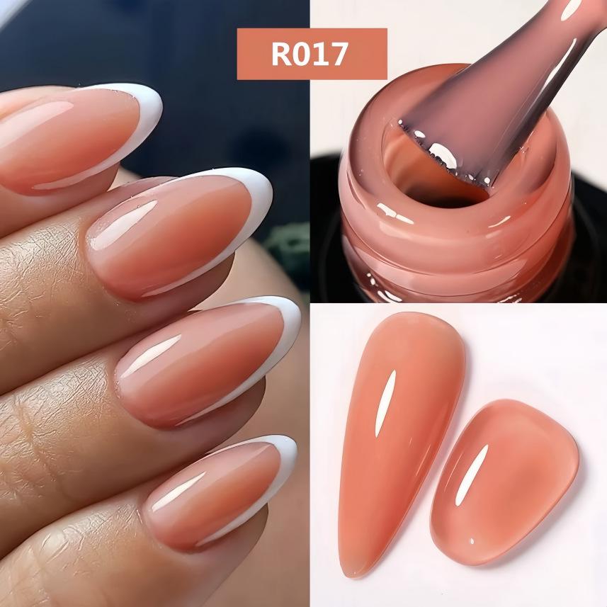 Translucent Nude Nail Art Gel Polish Set